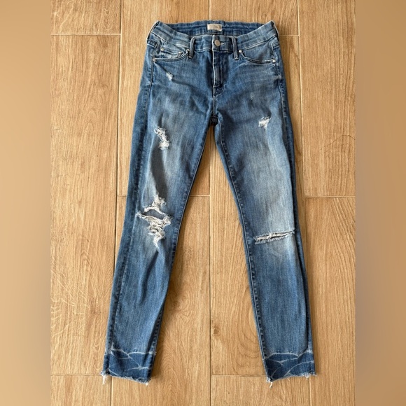 MOTHER Denim The Looker Ankle Fray Jean - Picture 3 of 5